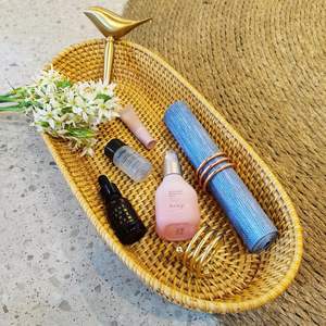 Cesta de Servir Ovalada Larga y Estrecha, Elegante Cesta Tejida a Mano para Pan, Frutas y Aperitivos para Servir en la Mesa - Product Image 3