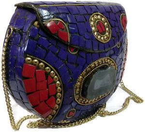 Bolsos de noche con mosaico étnico de alta calidad, elegantes y con buen aspecto, para atuendos tradicionales, fiestas y bodas. - Product Image 5