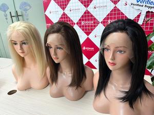 Perruque Lace Front wig 100% naturelle lisse, cheveux soyeux, noir, brun, blond, 13x6, magnifique - Product Image 3
