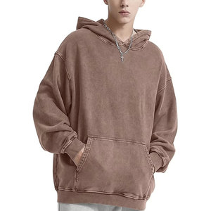 เสื้อฮู้ดผ้าย้อมสีล้วนสำหรับผู้ชาย S แขนยาวผ้าระบายอากาศได้ดีดีไซน์เป็นเอกลักษณ์ - Product Image 3