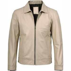 Venta caliente Otoño Invierno Hombres Casual Cremallera Chaqueta de cuero - Product Image 5