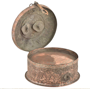 Cobre en forma de pez de alta calidad, Decoración de mesa tallada de Pandaan indio y accesorio, hecha de latón de bloqueo manija, precio saludable India - Product Image 3