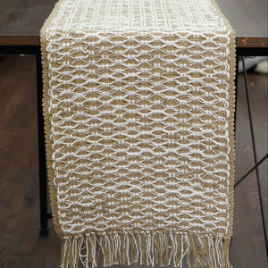 Mantel Individual de Algodón Tejido a Mano, 50 x 120 cm, Ecológico, para Mesa de Comedor, Vajilla Hecha a Mano, Venta al por Mayor, Exportación a Granel - Product Image 1