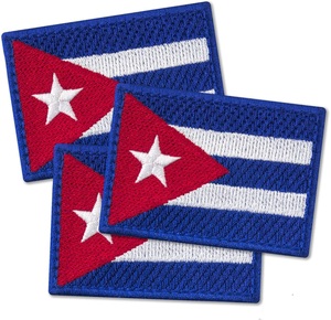The Cuban Flag Patch the Country Flag of Cuba National Emblem Embroidered Iron on - Product Image 3