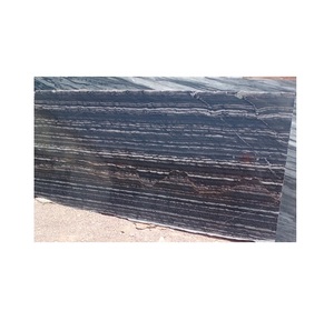 Grande dalle de grès noir moderne à surface flammée pour applications murales et de sol extérieures/intérieures, exportée du Gujarat, Inde - Product Image 1