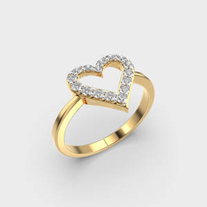 รูปหัวใจแหวนโซลิแทร์ข้อเสนอแหวนแต่งงาน 1.0 กะรัตรอบตัด Lab เพชรแหวนหมั้น - Product Image 5