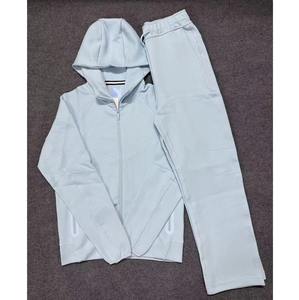 Conjunto de pantalones de chándal y Sudadera con capucha Unisex de alta calidad de dos piezas con cremallera Sweatsuit Tech Fleece Baggy Track Suit - Product Image 2