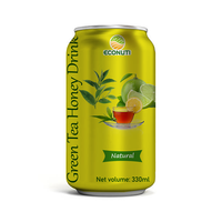 Puree Lemon Campur Madu Rasa Matcha Kaleng 250ml 330ml Kemasan Besar OEM/ODM Label Pribadi Minuman Alami Bernutrisi