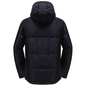 AQTQ Wholesale Thickened Warm <b>Hooded</b> <b>Waterproof</b> Logo Short Winter Coat Style Parka Men'S Goose <b>Puffer</b> Down <b>Jacket</b> - Product Image 3
