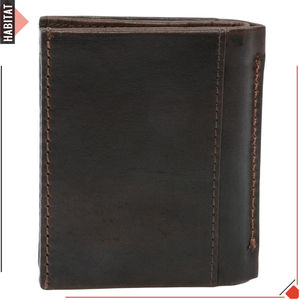 Portefeuilles marron foncé de qualité supérieure en cuir de vachette véritable fabriqués à la main - Product Image 3