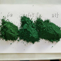 Pigment vert d'herbe de sol vert d'oxyde de fer pour la chaussée en brique de ciment de panier en plastique