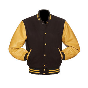 Veste de baseball universitaire de style unique à la mode grande taille vestes pour hommes Patch vierge et veste de collage brodé en 3D - Product Image 3