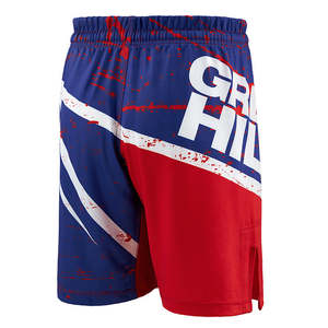 Pantalones Cortos de MMA Green Hill MMS-3851, Ropa Deportiva de Poliéster y Elastano, Sublimación, Ropa de Boxeo y Artes Marciales con Logotipo Bordado - Product Image 4