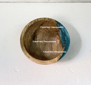 Cuenco de madera y resina moderno de estilo superior, tamaño personalizado, forma redonda, hogar y jardín, cocina, mesa, ensaladera, cuenco para servir, la mejor pieza - Product Image 2