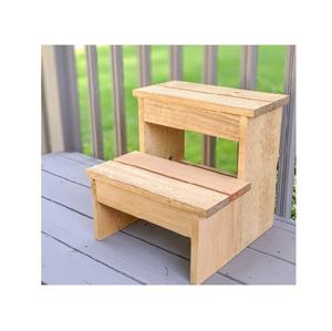 Minimalist Solid <b>Wood</b> Step <b>Stool</b> with Clean Modern Craft Ideal for Kitchen Counters Bedroom Spaces Bathroom Use and Home Utility - Product Image 5