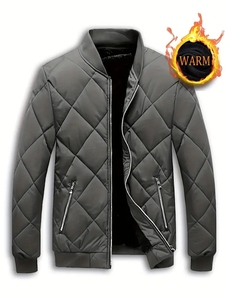 2025 Custom Made Men's Quilted <b>Winter</b> <b>Jacket</b> Coated High Quality Canvas <b>Waterproof</b> Reversible OEM Logo Service High Street Style - Product Image 6
