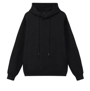 Sweat-shirts à capuche surdimensionnés pour hommes, prix bas, broderie unie, 100% coton, respirants, mode d'hiver - Product Image 2