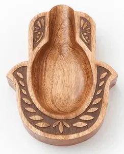 Cuchara de madera de diseño creativo, cuchara decorativa en forma de cuchara, tenedor para el hogar, Cocina, Restaurante, adorno de regalo de boda - Product Image 4