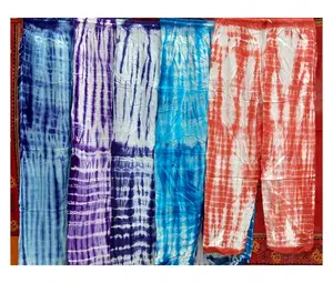 Rayon Tie dye Fabric Beach wear Harem Pants for Women Clothes Available at Export Price from Indian Manufacturer GC-AP-236