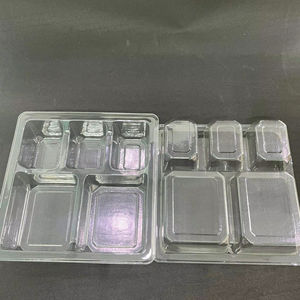 Disposable <b>plastic</b> <b>food</b> <b>trays</b> Transparent light sturdy ideal for fast <b>food</b> packaging - Product Image 3