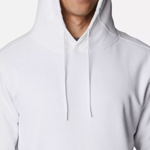 2024 Sweat à capuche pour hommes respirant de qualité supérieure avec logo personnalisé 100% coton fabriqué au Pakistan Vêtements décontractés de couleur blanche - Product Image 4
