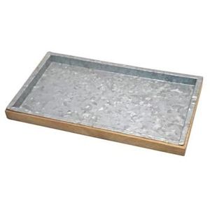Set of 3 Galvanized Serving Trays Tabletop Food and Dessert Trays <b>Metal</b> <b>Tin</b> Home Dinnerware Elegant and Durable Stylish Serving - Product Image 6
