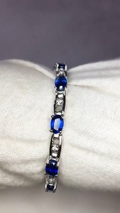 Sterling 925 <b>Silver</b> <b>Bracelet</b> with Natural Iolite Gemstone AAA Quality Beautiful Unique Designs for Any Occasion Party Gift Idea - Product Image 5