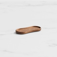 Salisbury Co Seville Wood Salt & Pepper Tidy Tray, petit plateau ovale fait main au design Art Déco
