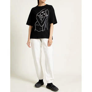 Camisetas informales holgadas para mujer, ropa de calle con estampado ligero y transpirable para la temporada de verano, Material duradero - Product Image 6