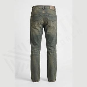 กางเกงยีนส์เดนิมแท้ ระบายอากาศได้ดี สำหรับผู้ชาย ป้ายสั่งทำ ลวดลายการซักที่เป็นเอกลักษณ์ ฤดูใบไม้ผลิ ฤดูใบไม้ร่วง สีสั่งทำได้ สไตล์สตรีทแวร์ ซิป - Product Image 2