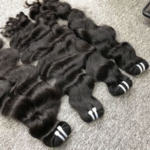 Vague naturelle cheveux vierges bruts avant de lacet perruque de cheveux humains en gros vierge brut birman cheveux bouclés à partir de 100% humain brut - Product Image 2