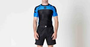 Haute qualité respirant UPF50 + manches courtes hommes Rash Guard Compression natation Surf T-Shirt noir blanc séchage rapide MMA hauts - Product Image 2