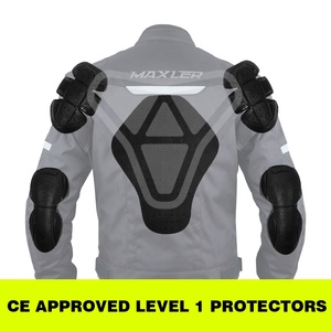 Veste de moto imperméable légère avec protection approuvée CE, veste courte en textile respirant pour homme, veste toutes saisons - Product Image 6
