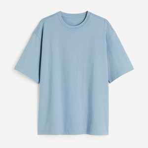 Camiseta de hombre de gran tamaño de algodón 100% pesado 280gsm-320gsm rápido personalizado, Camiseta de punto de poliéster/material de algodón - Product Image 6