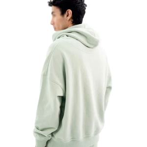 Sudaderas con Capucha Personalizadas de Algodón 100% Pesado, Estilo Urbano, Hombros Caídos, Bordado de Logotipo Personalizado, 450GSM, Felpa, Unisex - Product Image 3