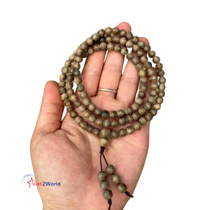 Supérieur 108 perles 5 mm Vietnam Oud Bracelet bois sous-marin de haute qualité à partir de bois d'agar naturel noir pur - Product Image 4