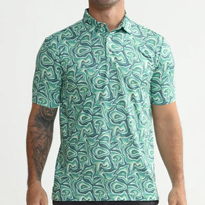 OEM por encargo de alta calidad 180 gramos de secado rápido de los hombres para Polos Color sólido en blanco sublimado Streetwear Casual transpirable - Product Image 1