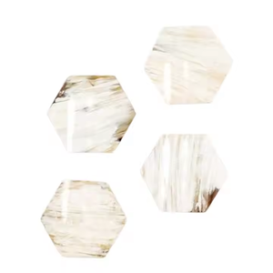 Brown Color Square Shape Horn walnut <b>Coasters</b> for Home Hotel Wedding Party <b>Table</b> Decorative <b>Coasters</b> by crescent crafts - Product Image 5