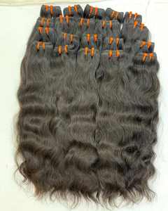 Cabello virgen Remy indio a granel de 18 pulgadas, onda recta sedosa para máquina, trama doble del sur de la India - Product Image 2