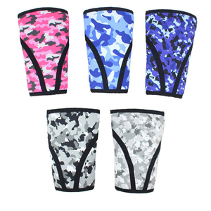 7mm Néoprène Manches Haltérophilie Genou Manches Soutien Avec Logo Personnalisé Camo Design Prix de Gros - Product Image 4
