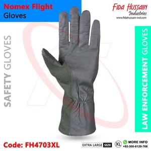 Guantes de vuelo Nomex en cuero de oveja Los mejores guantes tácticos de seguridad para las manos Guantes de cuero de piloto de Pakistán luvas de voo - Product Image 3