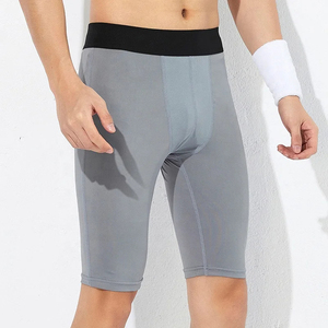 Shorts de compression athlétiques pour hommes à séchage rapide, respirants, anti-humidité, avec poches latérales, en polyester et élasthanne, pour la course à pied, la gym et le fitness - Product Image 5