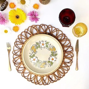 Eco-Friendly Home Decor Sustainable Custom Design Effective Water Hyacinth round <b>Plate</b> Wall Decor - Product Image 5