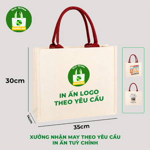 กระเป๋าผ้าแคนวาส Truong Gia ขนาด 35x30 ซม. ลายกาแฟเวียดนาม กระเป๋าโปรโมชั่นแบบลำลอง - Product Image 5