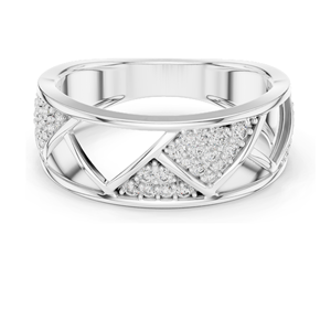 Anillo Cruzado de Diamantes de Laboratorio de 0.319 CT para Mujer, Claridad VVS-VS EF, Oro de 18KT, 14KT, 10KT y Plata 925, Oro Rosa, Amarillo, Blanco - Product Image 2