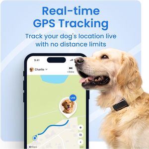 Traceur GPS intelligent pour chien Tractive, clôture virtuelle, moniteur de signes vitaux, fréquence cardiaque et respiratoire, suivi en direct des animaux de compagnie, fabriqué en plastique durable - Product Image 2