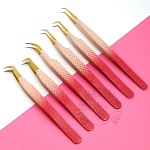 สลิม 45 °   แหนบต่อขนตาปลายโค้งแบบยาว น้ำหนักเบา ใช้งานได้นาน ทนทาน - Product Image 1