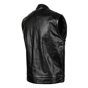 Nouvelle arrivée taille personnalisée nouveau style gilet en cuir véritable pour hommes meilleur Design nouveau 2025 gilet en cuir à vendre fabriqué au Pakistan - Product Image 3