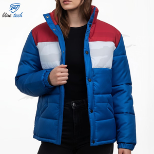 Chaqueta de Invierno Acolchada de Moda Casual para Mujer, Talla Grande, Impermeable, Tejida, Estampada, Tipo Bomber, Servicio OEM - Product Image 1