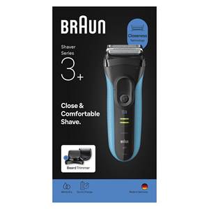 Cabezal de Repuesto para Afeitadora Eléctrica Serie 3+, Azul y Negro, Recargable, Modelo 3010BT, para Barbas - Product Image 2